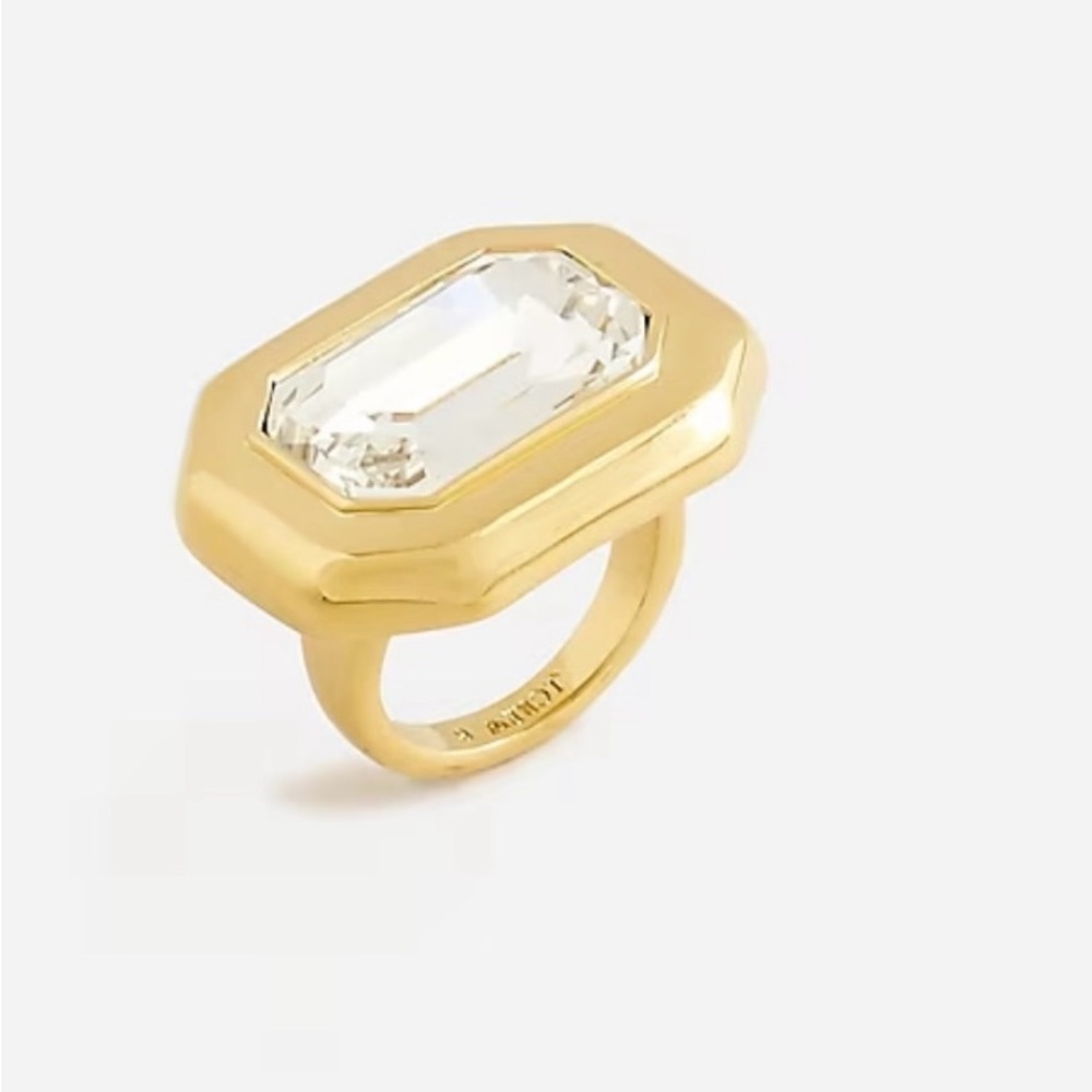 NWT J. Crew Crystal Fashion Ring - Picture 2 of 4